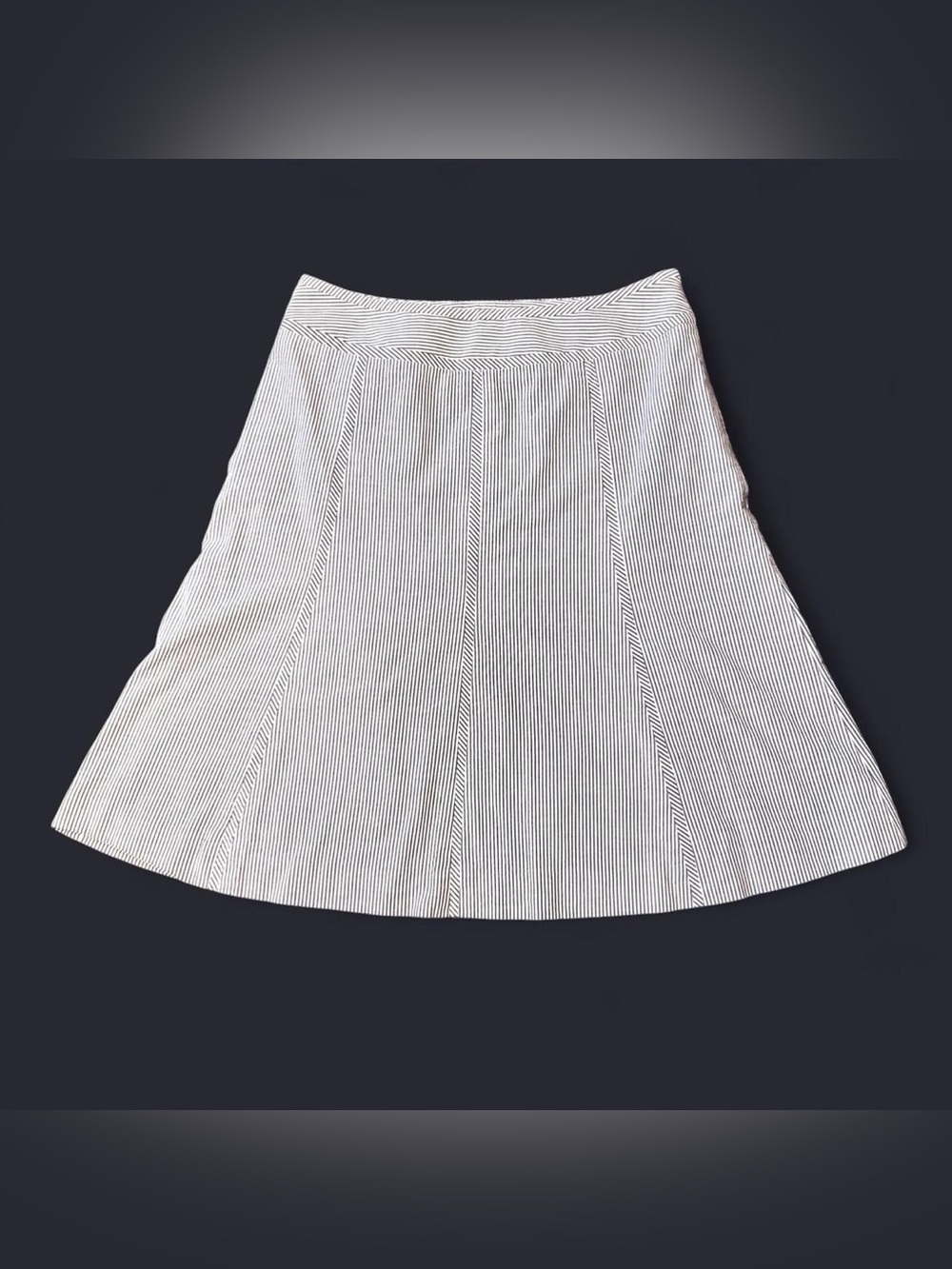 Y2K White Pinstripe Midi Skirt by Talbots!